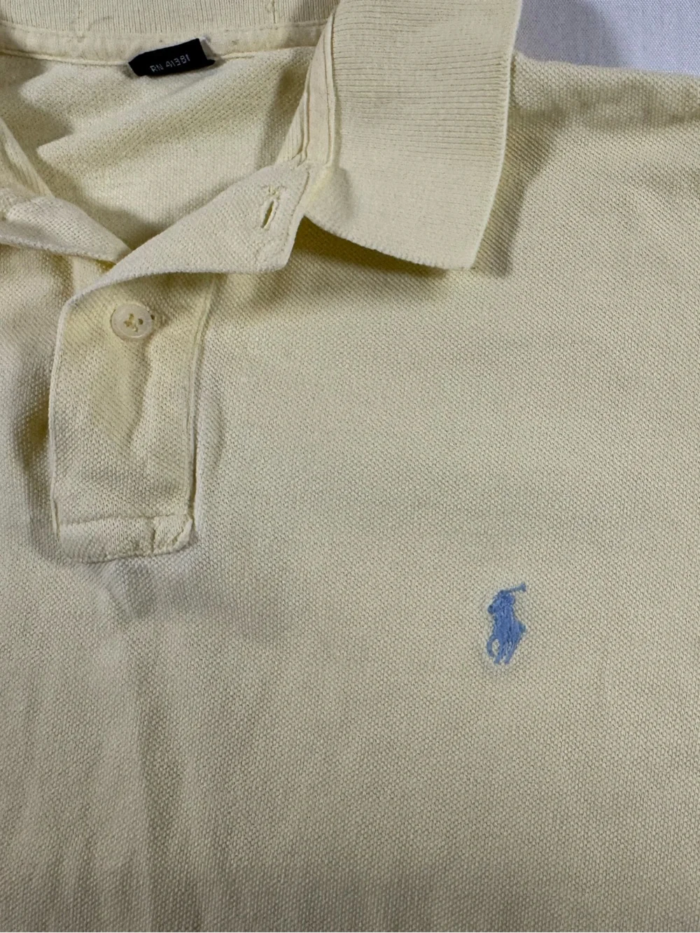 Ralph Lauren Light Yellow Short Sleeve Polo Shirt